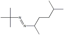 2-TERT-BUTYLAZO-5-METHYLHEXANE Struktur