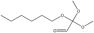 ACETALDEHYDE,(HEXYLOXY)-,DIMETHYLACETAL 化学構造式