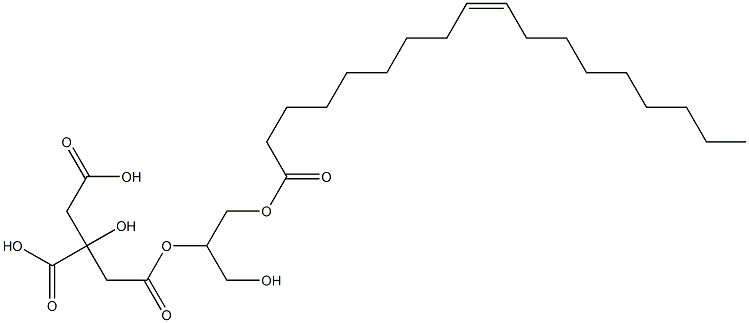 GLYCEROLMONOOLEATE,ESTERWITHCITRICACID Structure
