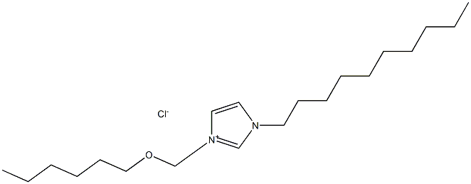 1-DECYL-3-HEXYLOXYMETHYLIMIDAZOLIUMCHLORIDE Structure