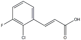 2-CHLORO-3-FLUOROCINNAMIC ACID Structure