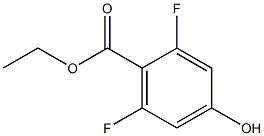 2,6-DIFLUORO-4-HYDROXYBENZOIC ACID ETHYL ESTER Structure