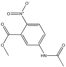 5-ACETAMIDO-2-NITROBENZOIC ACID METHYL ESTER,,结构式