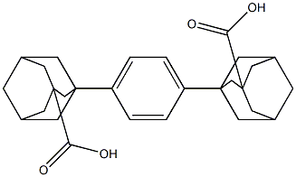 1,4-BIS(3-CARBOXY-1-ADAMANTYL)BENZENE,,结构式