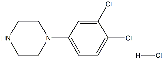 N-(3,4-Dichlorophenyl)-piperazine monohydrochloride Structure