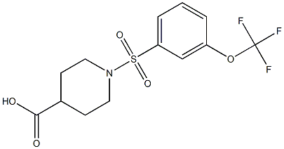 1-{[3-(TRIFLUOROMETHOXY)PHENYL]SULFONYL}PIPERIDINE-4-CARBOXYLIC ACID