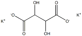 L(+)Potassium tartrate Struktur