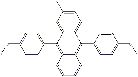 2-METHYL-9,10-BIS(4-METHOXYPHENYL)ANTHRACENE Structure
