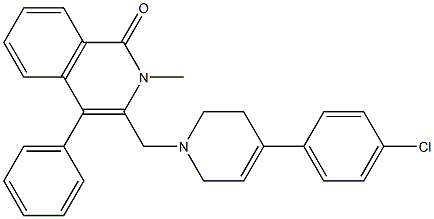  3-{[4-(4-CHLOROPHENYL)-3,6-DIHYDROPYRIDIN-1(2H)-YL]METHYL}-2-METHYL-4-PHENYLISOQUINOLIN-1(2H)-ONE