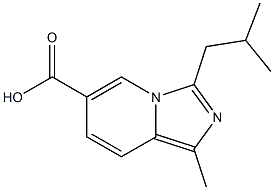 3-ISOBUTYL-1-METHYLIMIDAZO[1,5-A]PYRIDINE-6-CARBOXYLIC ACID Structure