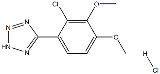 5-(2-CHLORO-3,4-DIMETHOXYPHENYL)-2H-TETRAZOLE HYDROCHLORIDE Structure