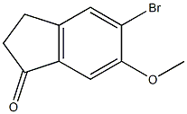 5-BROMO-6-METHOXY-INDAN-1-ONE Structure