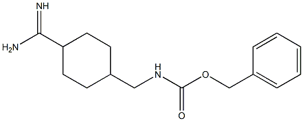 BENZYL [(4-CARBAMIMIDOYLCYCLOHEXYL)METHYL]CARBAMATE Struktur