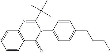 2-(tert-butyl)-3-(4-butylphenyl)-4(3H)-quinazolinone Structure