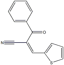 2-benzoyl-3-(2-thienyl)acrylonitrile Structure