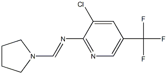 N2-tetrahydro-1H-pyrrol-1-ylmethylidene-3-chloro-5-(trifluoromethyl)pyridin-2-amine Structure