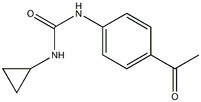 N-(4-acetylphenyl)-N'-cyclopropylurea Struktur