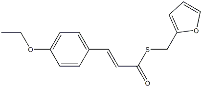 S-(2-furylmethyl) (E)-3-(4-ethoxyphenyl)-2-propenethioate Structure