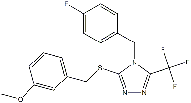 4-(4-fluorobenzyl)-3-[(3-methoxybenzyl)sulfanyl]-5-(trifluoromethyl)-4H-1,2,4-triazole