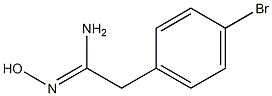 2-(4-bromophenyl)-N'-hydroxyethanimidamide 结构式