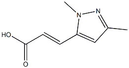 (E)-3-(1,3-dimethyl-1H-pyrazol-5-yl)acrylic acid Structure