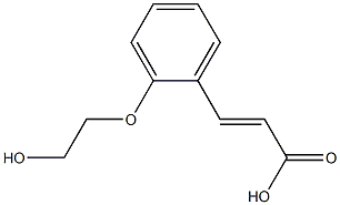 (E)-3-(2-(2-hydroxyethoxy)phenyl)acrylic acid Struktur