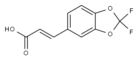 (E)-3-(2,2-difluorobenzo[d][1,3]dioxol-6-yl)acrylic acid Structure