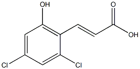 (E)-3-(2,4-dichloro-6-hydroxyphenyl)acrylic acid Struktur