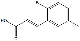 (E)-3-(2-fluoro-5-methylphenyl)acrylic acid Structure