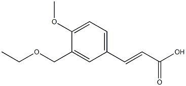 (E)-3-(3-(ethoxymethyl)-4-methoxyphenyl)acrylic acid