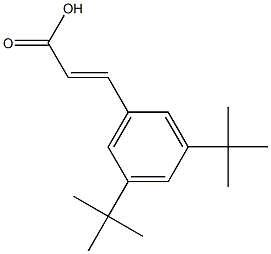 (E)-3-(3,5-di-tert-butylphenyl)acrylic acid Structure