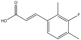 (E)-3-(3-fluoro-2,4-dimethylphenyl)acrylic acid Struktur