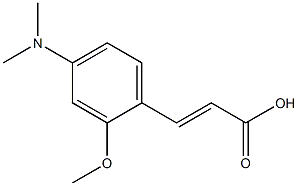 (E)-3-(4-(dimethylamino)-2-methoxyphenyl)acrylic acid Structure