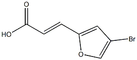 (E)-3-(4-bromofuran-2-yl)acrylic acid Struktur