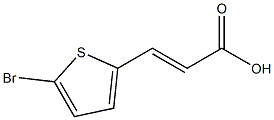 (E)-3-(5-bromothiophen-2-yl)acrylic acid Structure