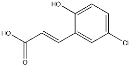 (E)-3-(5-chloro-2-hydroxyphenyl)acrylic acid Struktur
