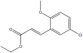 (E)-ethyl 3-(5-chloro-2-methoxyphenyl)acrylate Struktur