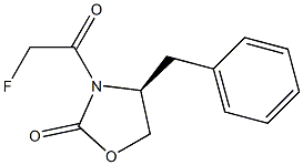 (S)-4-benzyl-3-(2-fluoroacetyl)oxazolidin-2-one Struktur