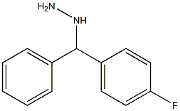 1-((4-fluorophenyl)(phenyl)methyl)hydrazine Struktur