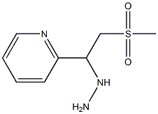 1-(2-(methylsulfonyl)-1-(pyridin-2-yl)ethyl)hydrazine Structure