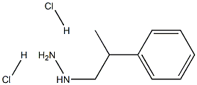 1-(2-phenylpropyl)hydrazine dihydrochloride Struktur