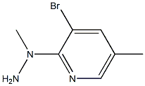 1-(3-bromo-5-methylpyridin-2-yl)-1-methylhydrazine,,结构式