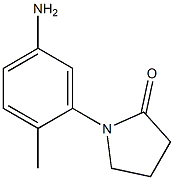 1-(5-AMINO-2-METHYLPHENYL)PYRROLIDIN-2-ONE 结构式