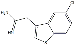 2-(5-chlorobenzo[b]thiophen-3-yl)acetamidine Structure