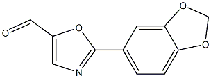 2-(BENZO[D][1,3]DIOXOL-5-YL)OXAZOLE-5-CARBALDEHYDE Structure
