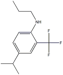 2-(trifluoromethyl)-4-isopropyl-N-propylbenzenamine Structure