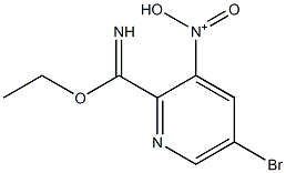 N-(5-bromo-2-(ethoxy(imino)methyl)pyridin-3-yl)-N-oxohydroxylammonium Structure