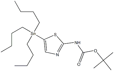 tert-butyl 5-(tributylstannyl)thiazol-2-ylcarbamate Structure