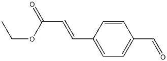 (E)-ethyl 3-(4-formylphenyl)acrylate Structure