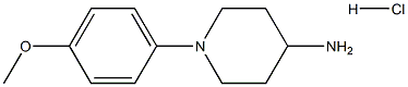 1-(4-methoxyphenyl)piperidin-4-amine hydrochloride Struktur